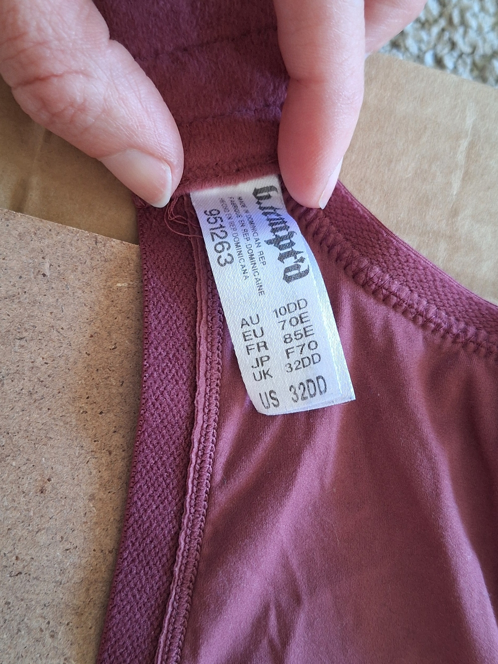 Everyday Support Underwire Bra in Dusty Mauve - Picture 2 of 3